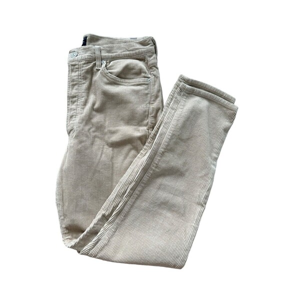 Citizens of Humanity Jeans SZ 31 Corduroy Khaki Beige Olivia Hi Rise Slim Ankle - Picture 7 of 7